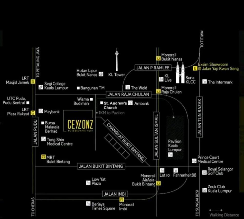 Luxurious Ceylonz Suite Near Bukit Bintang 4Pax Kuala Lumpur Ngoại thất bức ảnh